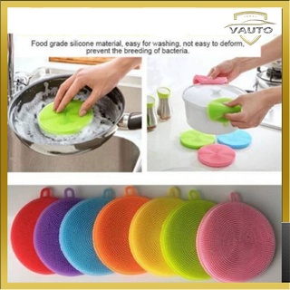 Esponja de silicona para lavar platos Anti germicida esponja para lavar platos