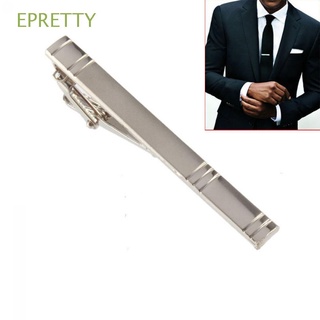 epretty simple corbata clips aleación plata lazo pins bar moda hombres cierre de metal
