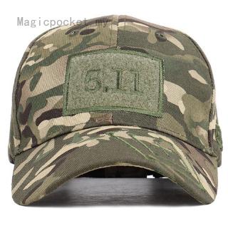 Nihaowohaon 511 gorra de béisbol del ejército verde camuflaje al aire libre táctica selva sombrero 511Velcro gorra (8)