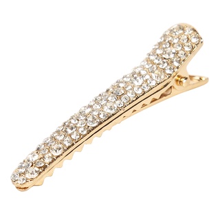 (grande stock) accesorio de pelo mujeres aleación chapado en oro blanco rhinestone bobby pin clip63350.04