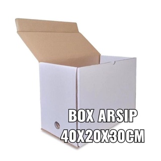 Archip Box 40x20x30cm (doble pared blanca)/cartulina/documento/Asip