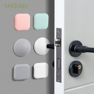 SHOUHU Mute tope de puerta Protector de puerta Protector de pared de silicona muebles Anti-arañazos almohadilla autoadhesiva manija de puerta parachoques (1)