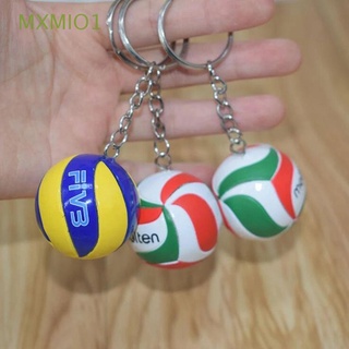 Mxmio1 regalo de cumpleaños para jugadores voleibol colgante bolsa colgante coche llavero cuero voleibol voleibol llavero