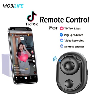 Mobilife Tiktok Bluetooth Obturador Remoto Cámara De Vídeo Artefacto Flip Page Turnner Video Likes Para IPhone/Android Teléfono (1)