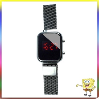 [instock] led cuadrado pantalla electrónica reloj delicado dial funcional reloj deportivo