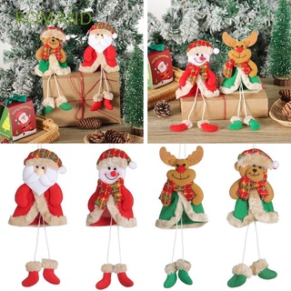 ROMAND 2022 Feliz Navidad Decoración de fiesta navideña Muñeca de juguete pequeña Adornos Para Arbol De Navidad Regalos Monigote de nieve Navidad Papá Noel Decoraciones Colgantes Colgantes