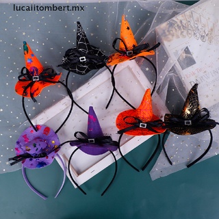 lucaiitombert: diadema de halloween para niñas, bruja, cosplay, tocado de calabaza, decoración de fiesta [mx]
