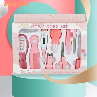 (WhalesfallJY) 10Pcs/Set Baby Nail Trimmer Healthcare Kit Portable Newborn Baby Grooming Kit