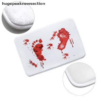 [I] Alfombrilla de baño de sangre Horror decoración de Halloween almohadilla de pie de susto huella de baño alfombra buena
