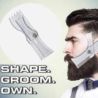 Peine giratorio para barba, peine, recorte, plantilla, peine, herramienta de peluquería