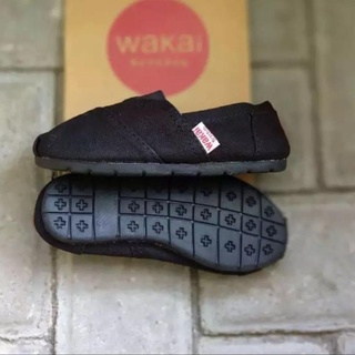 (Star) 9.9 SUPER SHOPPING DAY zapatos de los niños deslizamiento en wakai completo negro y negro suelas crema (1)