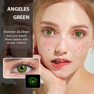 UAYYI 2pcs(1Pair) Color Contact Lenses Blue New York Pro Series Beauty Eye Contacts Brown Lentillas de Color Para Ojos