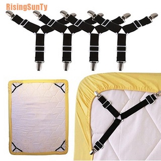 Risingsunty (¥) 2pcsTriangle soporte de liguero cama colchón correas Clips pinzas sujetadores