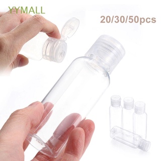 yymall 50ml accesorios de viaje botellas de plástico loción muestras contenedor vacío sub-bottling líquidos champú herramienta de maquillaje transparente recargable