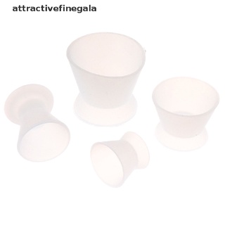 [atractivefinegala] 4 unids/set de tazas antiadherentes de laboratorio dental de silicona taza de mezcla dental equipo médico producto caliente