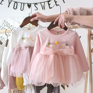 Autumn Summer Newborn Infant Baby Dress Cotton Toddler Dress Party Dresses For Girls Fashion Baby Girl Clothes 2021