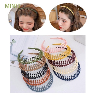 mini1 nuevo peine de pelo con dientes tocado aro de pelo accesorios de pelo mujeres niñas color sólido diadema diadema/multicolor