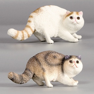 qinwyuy Cat Model Simulated Eco-Friendly Lifelike Animal Car Ornaments Doll for Gift