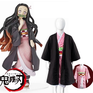 kamado kimono slayer cosplay kimetsu disfraz de niños túnicas no anime nezuko yaiba demonio (2)