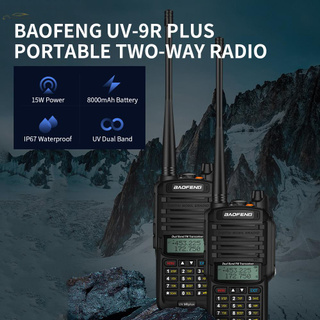 BAOFENG UV-9R Plus Portable Two-way Radio Dual Band Handheld Walkie Talkie FM Transceiver IP67 Waterproof Dustproof US Plug (4)