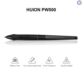 Huion PW500 Stylus 8192 niveles de presión sin batería con 4 puntas de bolígrafo Clip de pluma para tableta gráfica Huion GT-221 (3)