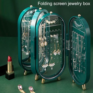 (caja Plegable) caja de joyería caja de almacenamiento pendientes collar pulsera anillo oro acrílico S615