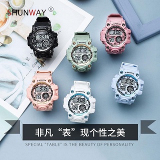 New multifunctional luminous candy color waterproof electronic watch student Trend Sports simple waterproof electronic watch