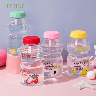 jestine 480ml tazas de viaje portátil botellas de agua sippy taza a prueba de fugas pc lindo fruta al aire libre adulto fruta impresión/multicolor