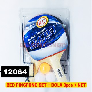 Bet Pingpong Set + 3 piezas bola + red/tenis de mesa