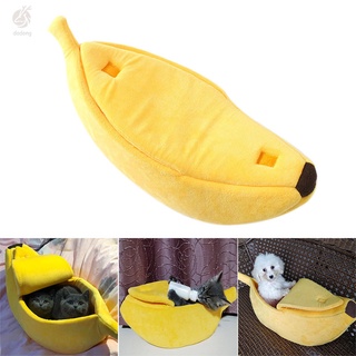 Lindo Plátano Forma Perro Gato Casa Suave Caliente Perrera Cama De Dormir Tienda De Campaña