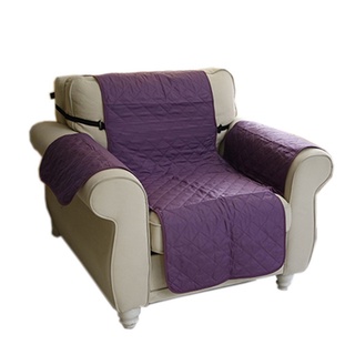 Funda protectora reversible para sofá y sillón 1 asiento impermeable gris mascotas perros niños (7)