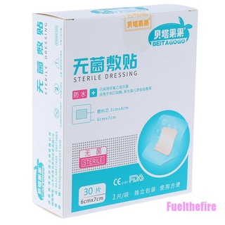 Fuelthefire 30 unids/Pack impermeable banda-Aid vendaje de heridas médico transparente cinta estéril