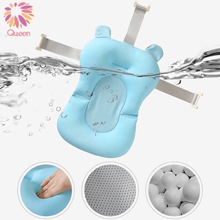 bebé plegable bañera de baño almohadilla de seguridad infantil ducha antideslizante cojín de plástico (4)