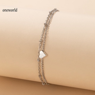 Oneworld accesorios tobillera de playa ajustable elegante cadena tobillera agradable a la piel pie joyería