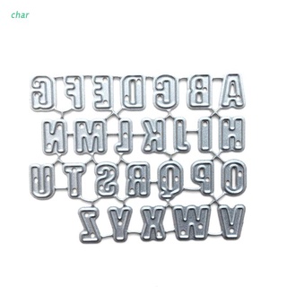 char troqueles de corte de metal con letras del alfabeto/scrapbook/diy álbum de papel de sello