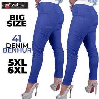ZETHA 5Xl - 6XL - pantalones de mezclilla para mujer de gran tamaño