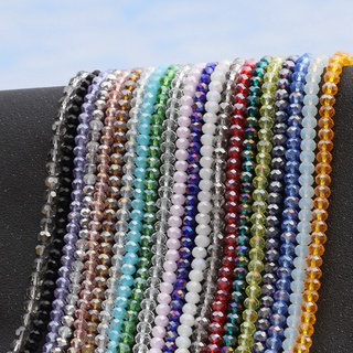 sansa.mx venta al por mayor 2 3 4 6 8 mm de vidrio facetado Roundle cuentas de cristal suelto de costura perlas para bricolaje joyería hacer pulsera accesorios