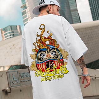 Camiseta de manga corta con estampado Hip-Hop para hombre
