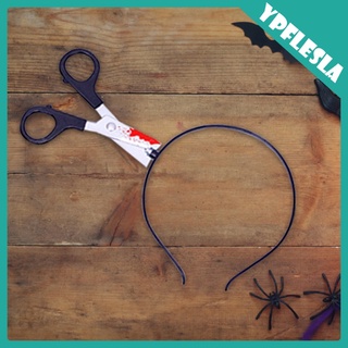 Halloween Horror Headbands Makeup Zombie hair Bands Headwear through Head Toys Bloody Headpieces for Women Tricky Toys