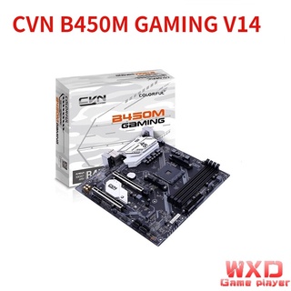 Usado Colorido CVN B450M GAMING V14 Micro ATX AMD B450 DDR4 3200 (OC) MHz M . 2 Nuevo 64G PCI E 3.0 Doble Canal Zócalo AM4 Placa Base