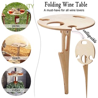 Mxbeauty soporte De madera Fácil Para Transportar/estante De fiesta/viaje/escritorio redondo De vino