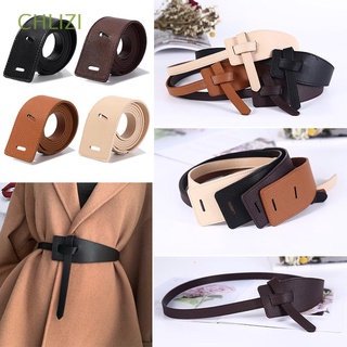 CHLIZI todo-partido moda cintura simplicidad imitación cuero cinturón Popular Casual Retro delgado cintura femenina faja/Multicolor