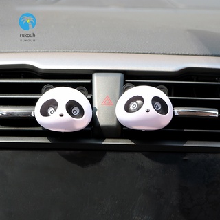 {Ready Stock} 2 piezas de adorable Panda coche de ventilación de aire de salida de fragancia Aroma Perfume ambientador