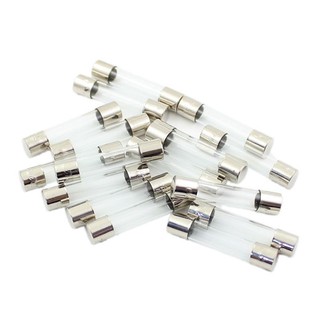 10 piezas de fusibles rápidos de vidrio surtido 5 * 20 mm 250V 0.5A-20A AMP fusibles de tubo 6 * 30 mm