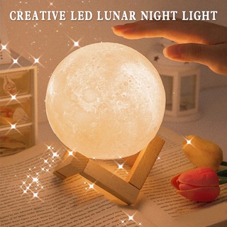 Luz De Luna Led Lámpara De Lunar Estudio Dormitorio Cama Escritorio