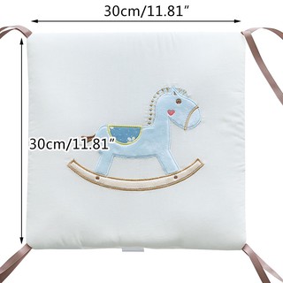 6 piezas lindo cuna de caballo ropa de cama cuna parachoques oso conejo bebé cuna cojín lateral (7)