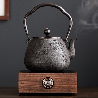 Shangyanfang cerdo olla de hierro fundido tetera de artesanía tetera tetera hecha a mano juego de té cocina de té estufa de té