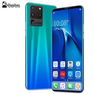 S20 Pro Smartphone 5.8 pulgadas pantalla Smartphone 512M+4G Android Smartphone 3D cristal plateado cubierta trasera azul