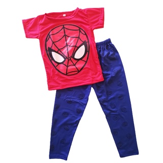 Pijama Para Niño Conjunto de Pantalon y Playera Tela Brush Spiderman, Bob Esponja, Batman y Juegos del Calamar