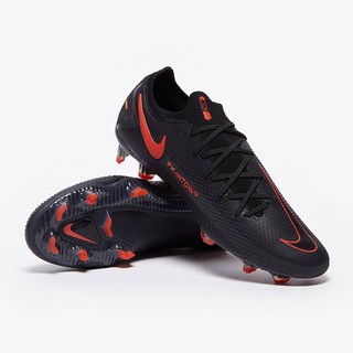Última importación zapatos de fútbol Nike Phantom GT Elite negro Chili rojo oscuro Smoke - fútbol